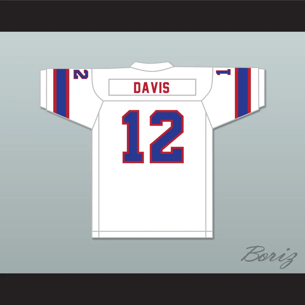 1974 WFL Bob Davis 12 Florida Blazers Home Football Jersey