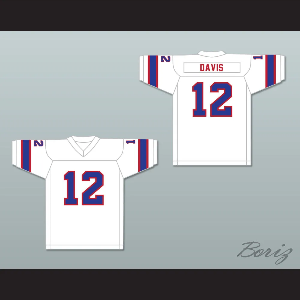 1974 WFL Bob Davis 12 Florida Blazers Home Football Jersey