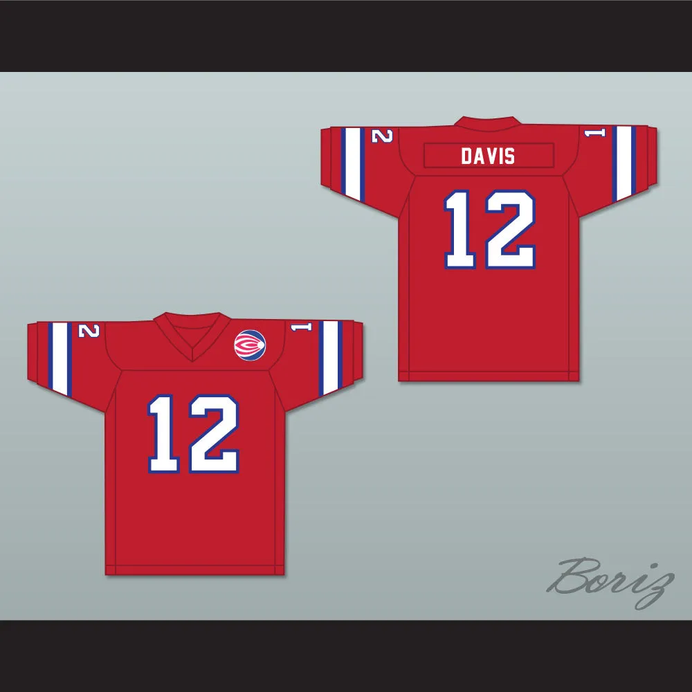 1974 WFL Bob Davis 12 Florida Blazers Road Football Jersey with Patch