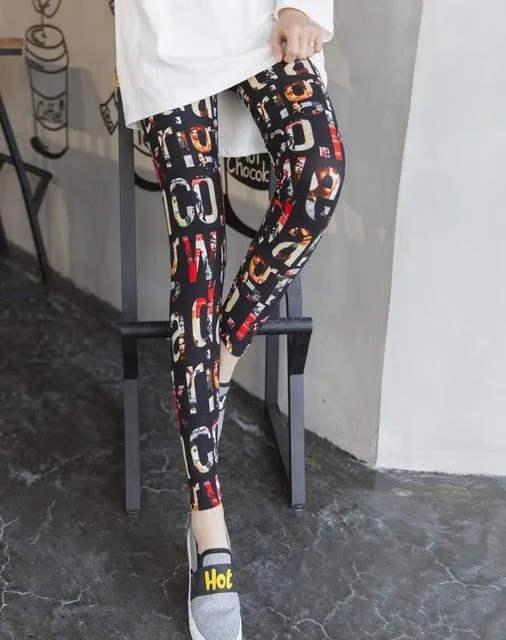 30 Color 2019 Camouflage Printing Elasticity Leggings Green/Blue/Gray Camouflage Fitness Pant Legins Casual Legging For Women