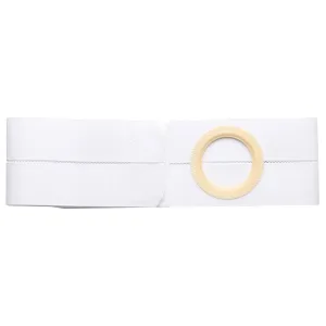 4" White, Regular Elastic, Nu-Form Belt, Small, Medium Oval Opening