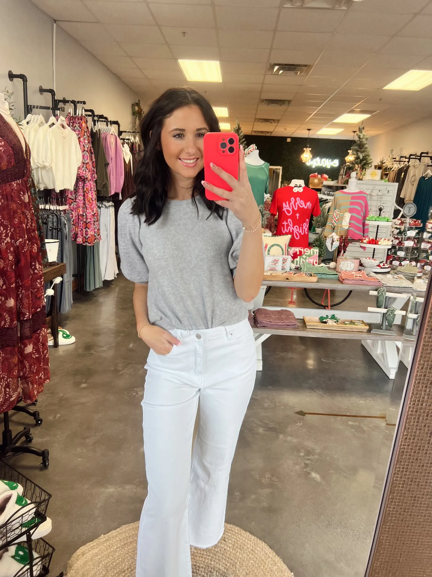 Acid Washed BOOTCUT Cropped Colored Pants (S-XL)(multiple color options)