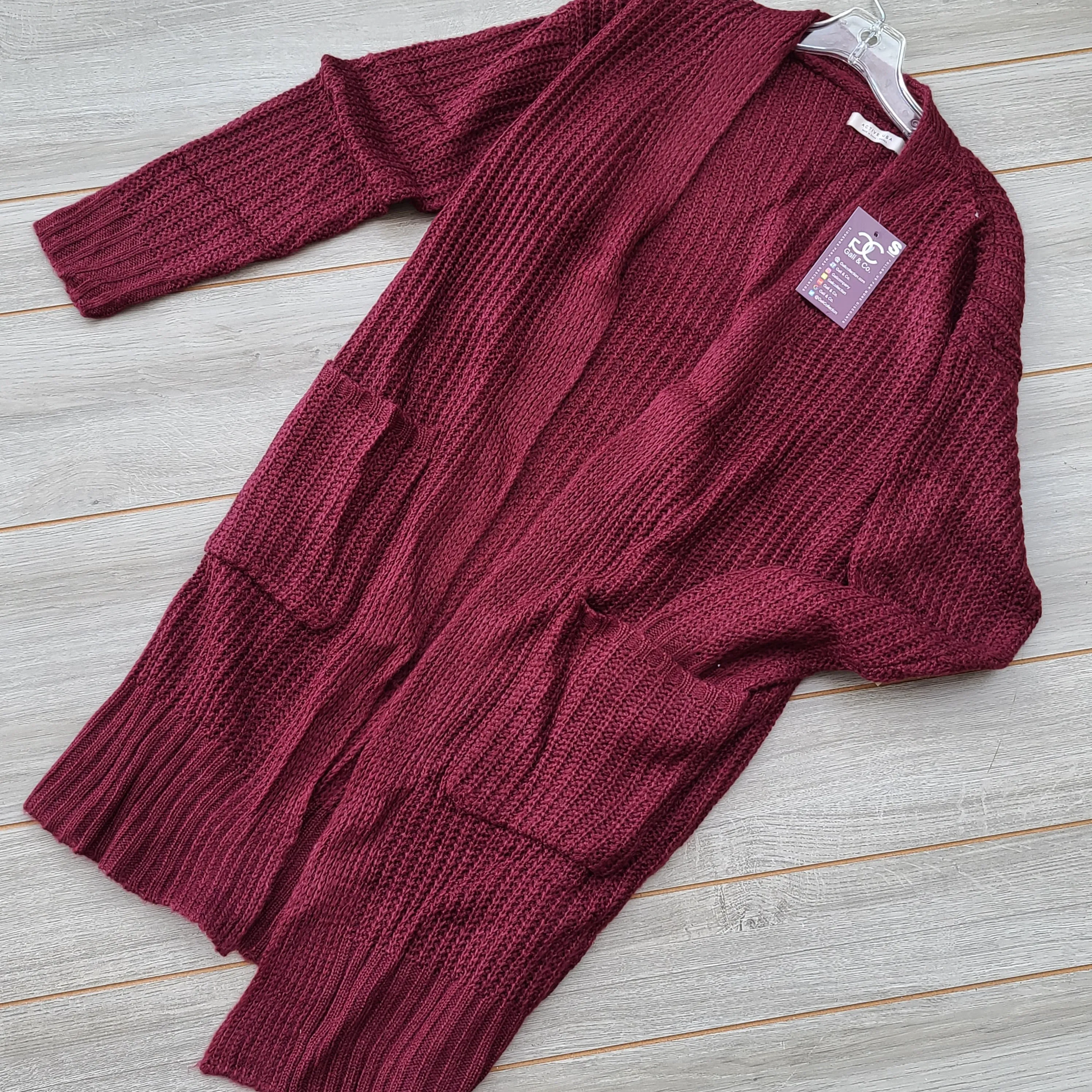 Alice Burgundy cardigan