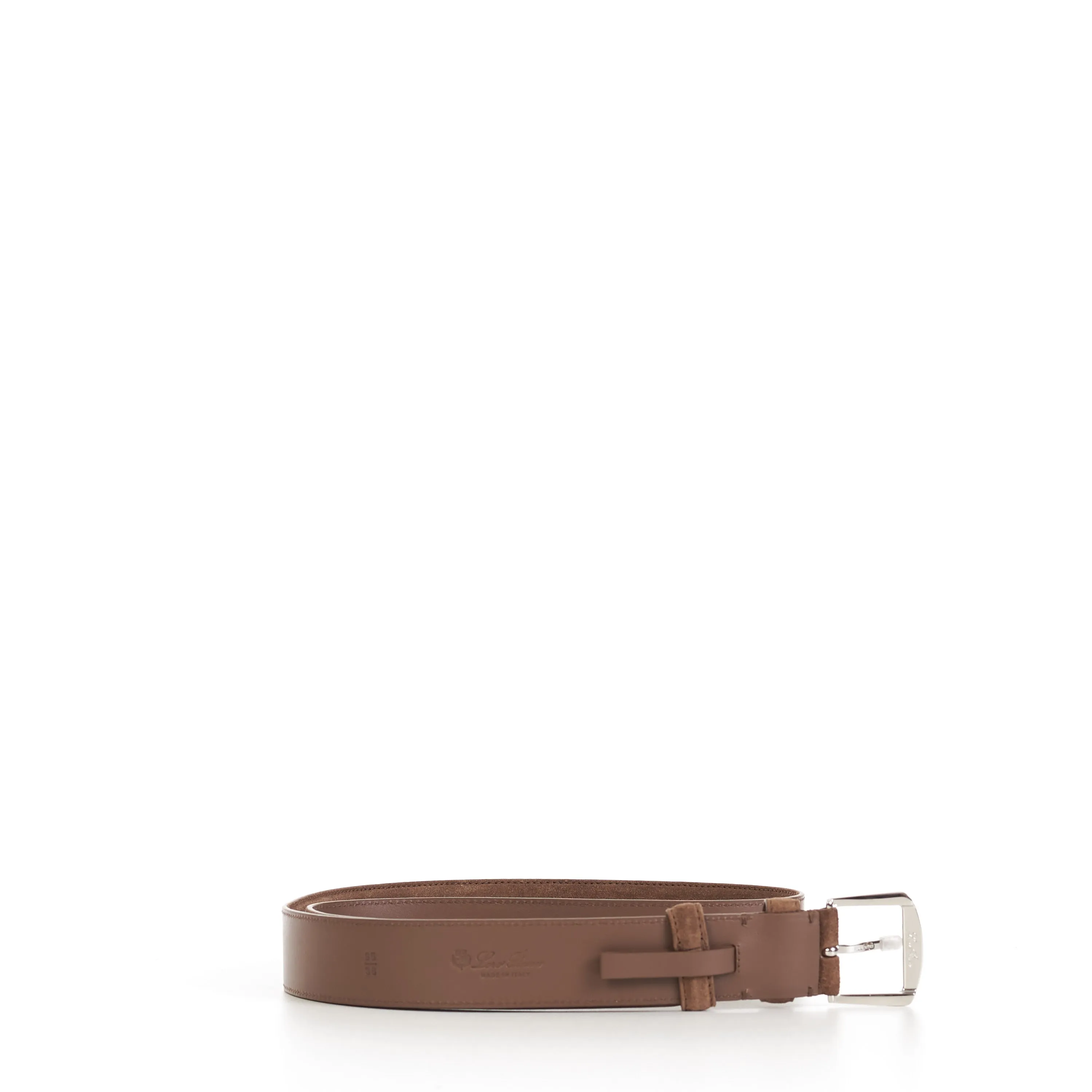 Alsavel Belt In Noce Brown Suede Calf Split