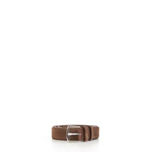 Alsavel Belt In Noce Brown Suede Calf Split