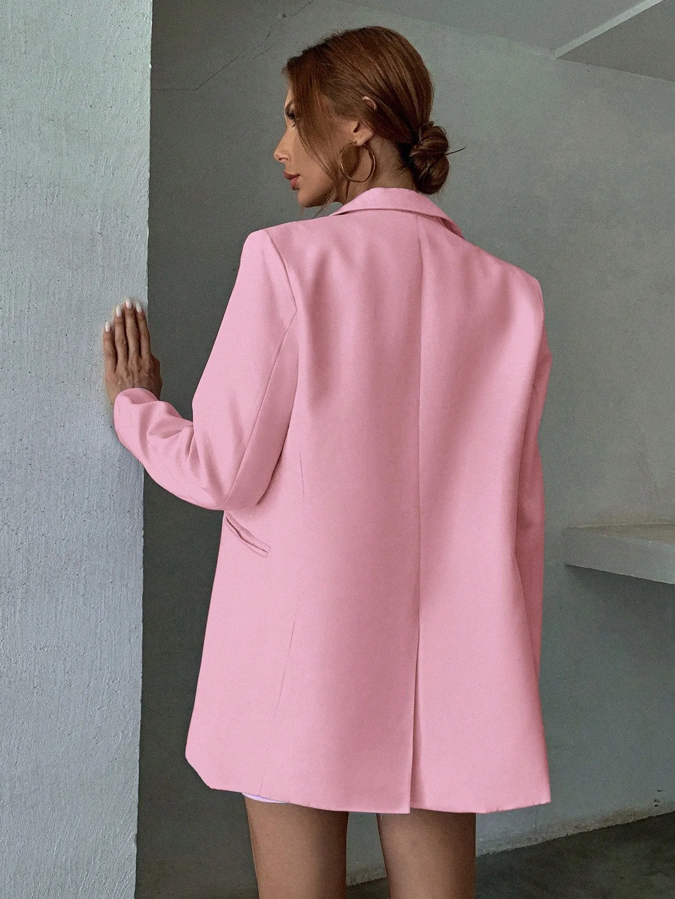 Aveloria Blazer informal de solapa en Cherry Vibes