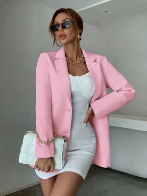 Aveloria Blazer informal de solapa en Cherry Vibes