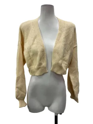 Basic Yellow Knitted Cardigan