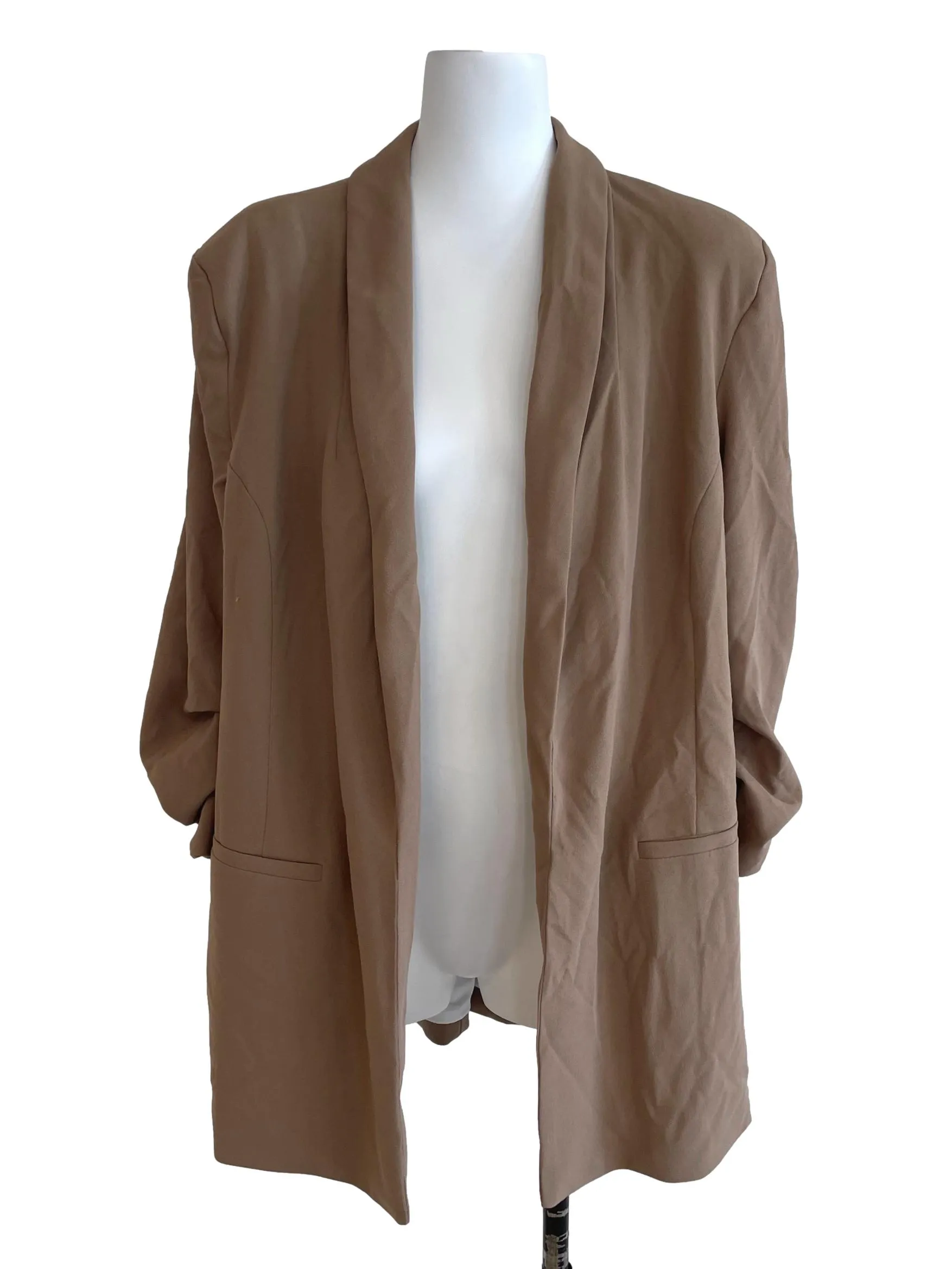 Beige Stretch Blazer