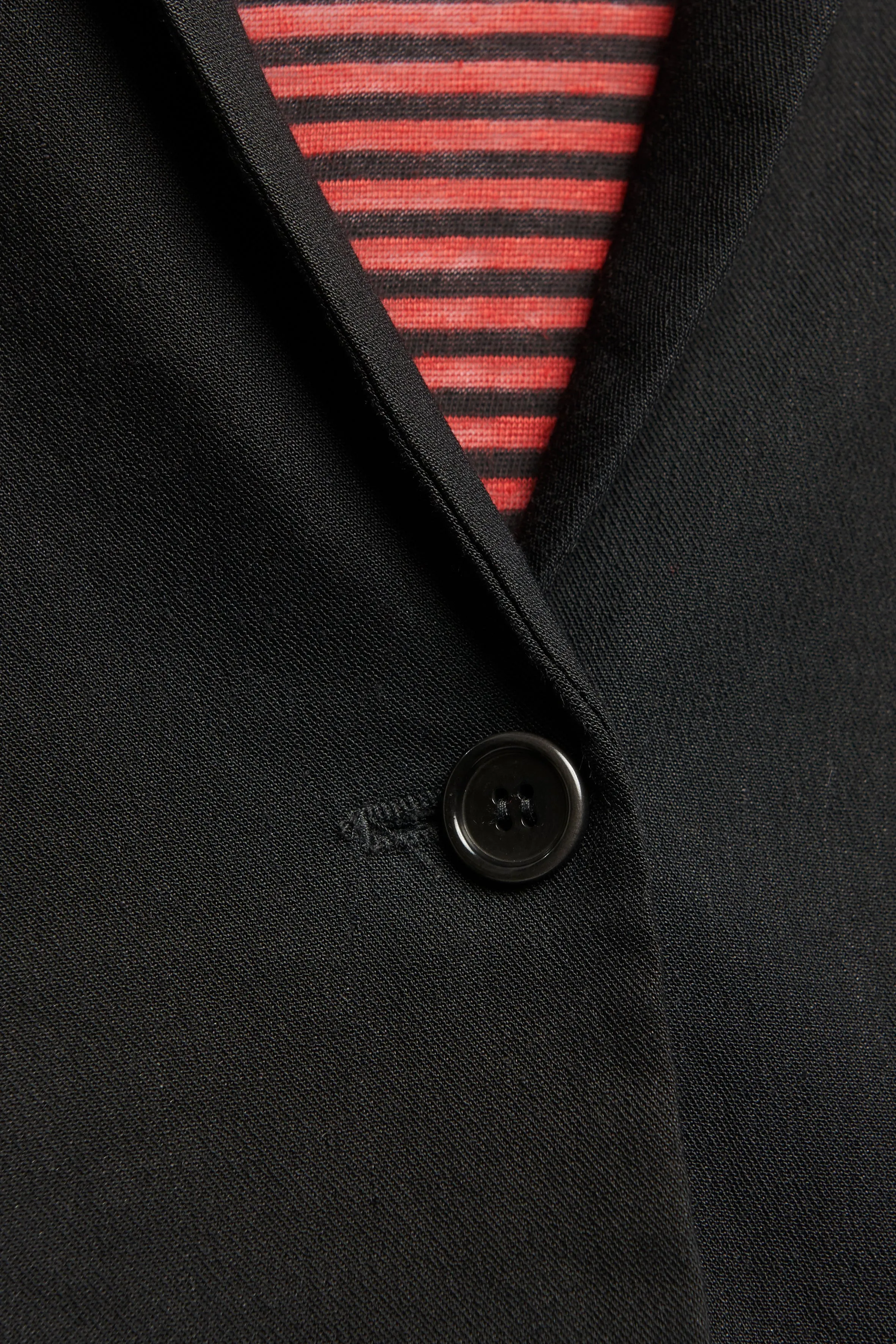 Black Linen Single Button Preowned Blazer