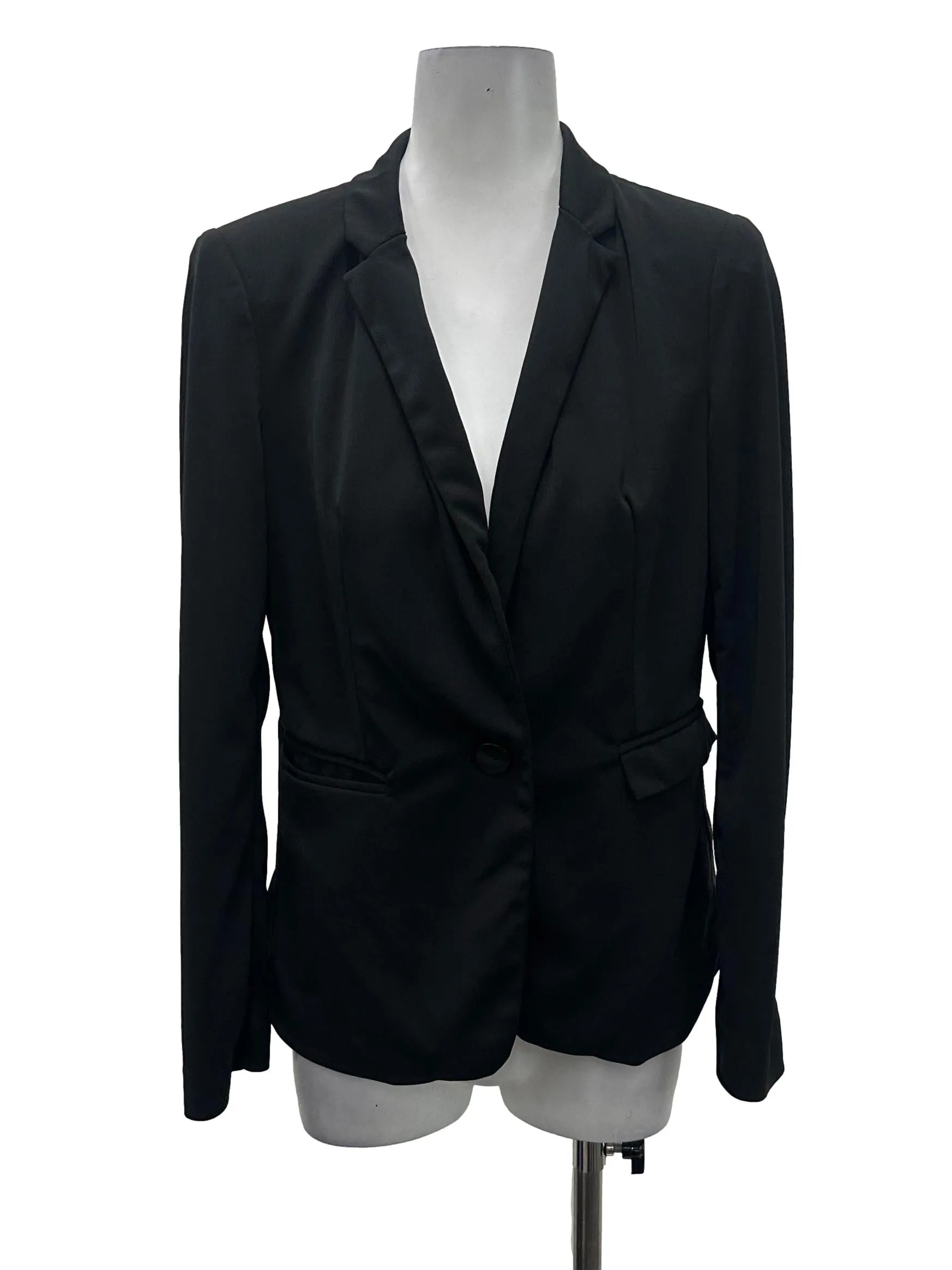 Black Single-Button Blazer