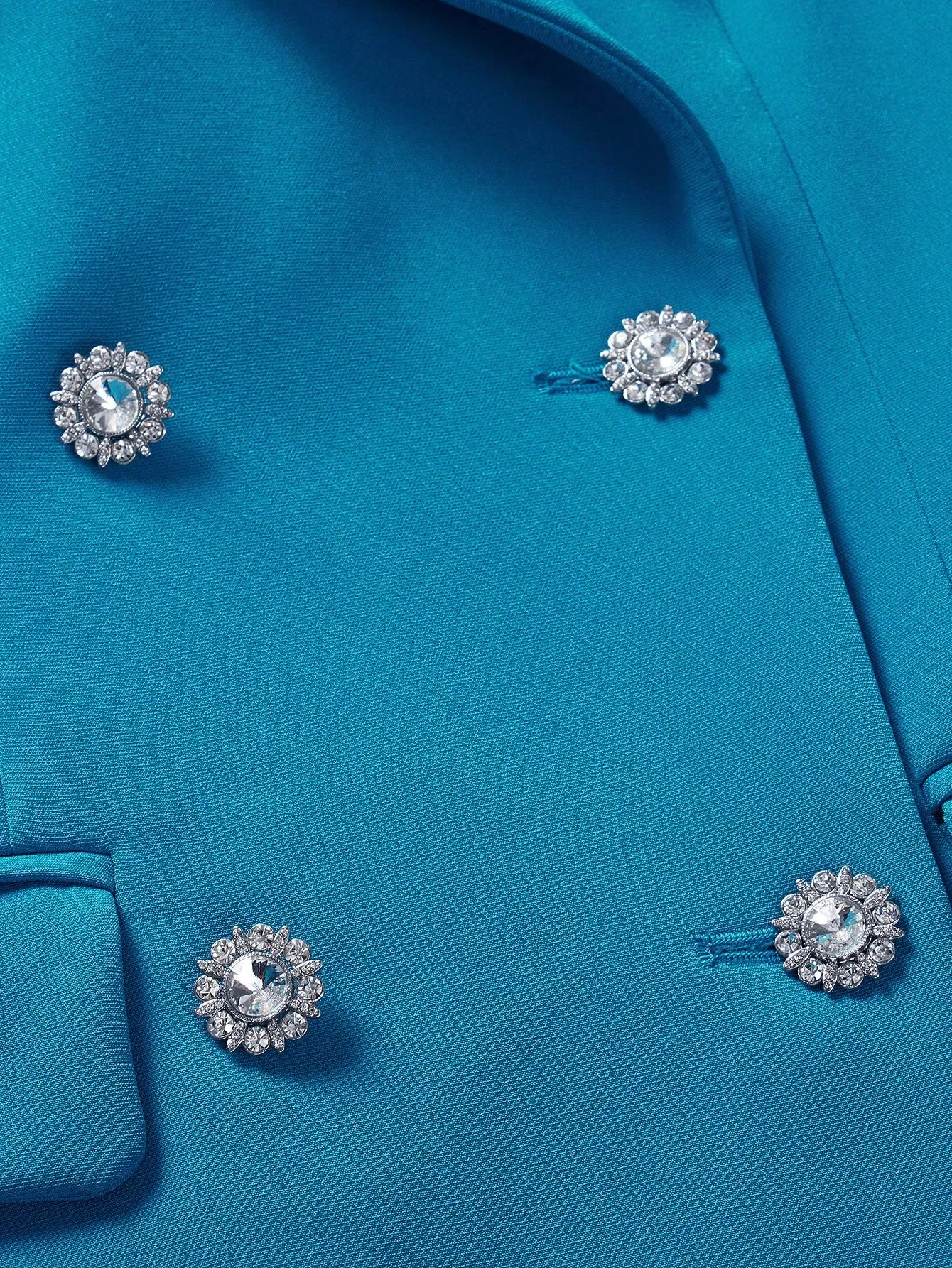 Blazer cruzado con solapa pico