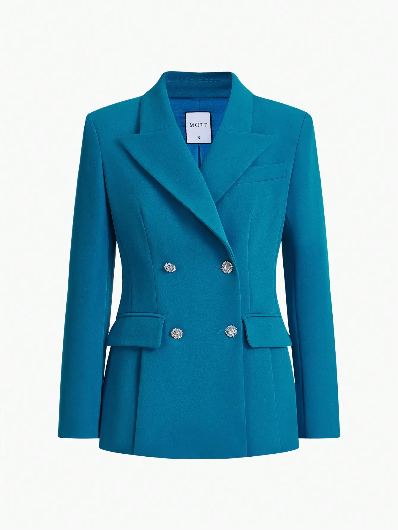 Blazer cruzado con solapa pico