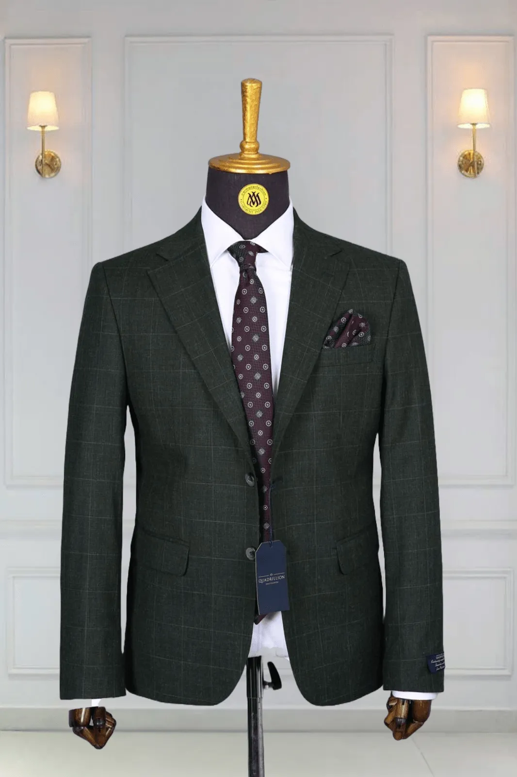 Blazer Vert Motif 15