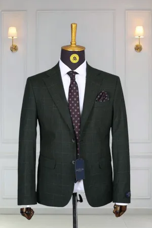 Blazer Vert Motif 15