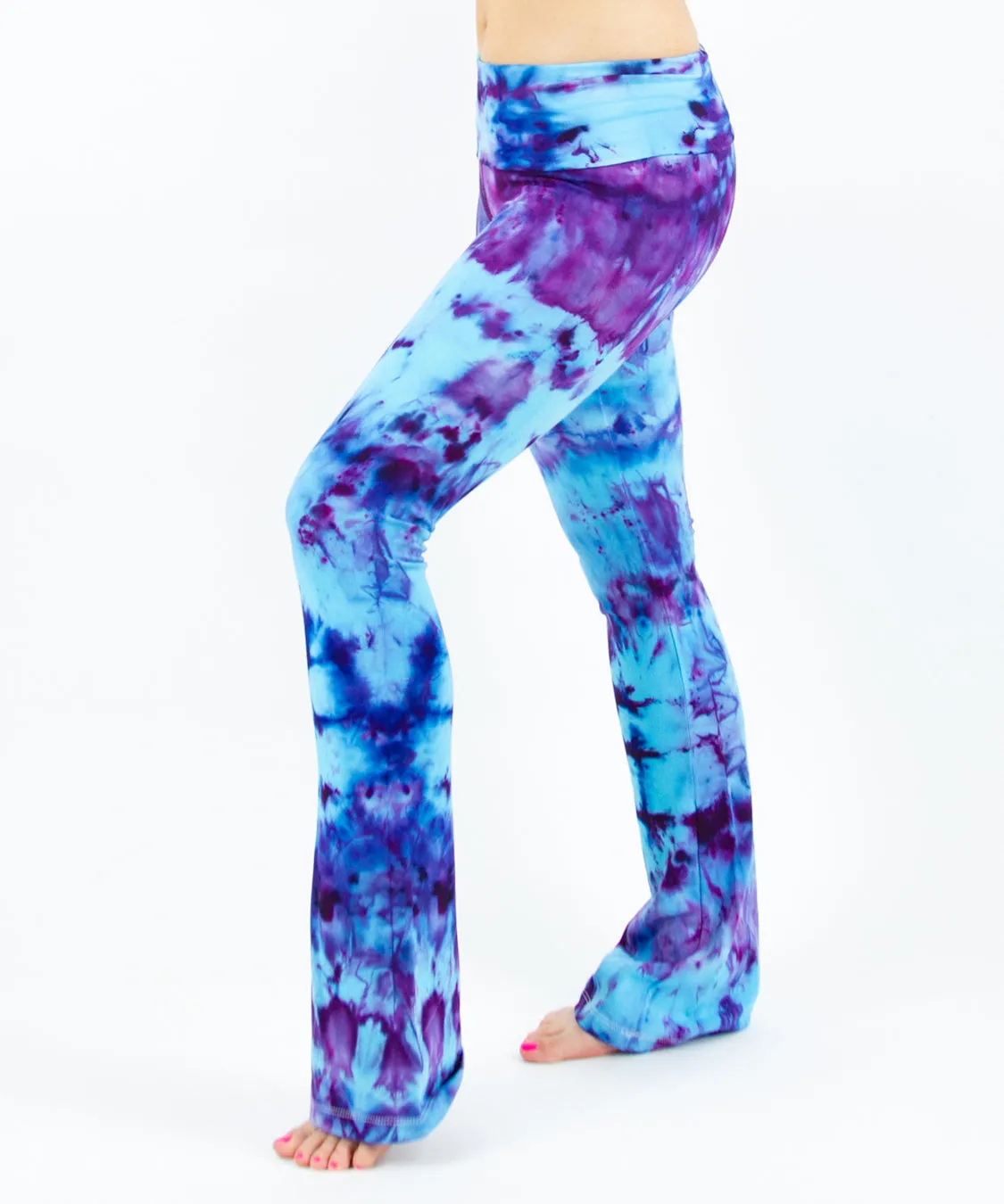 Blueberry Ice Dye Yoga Pants