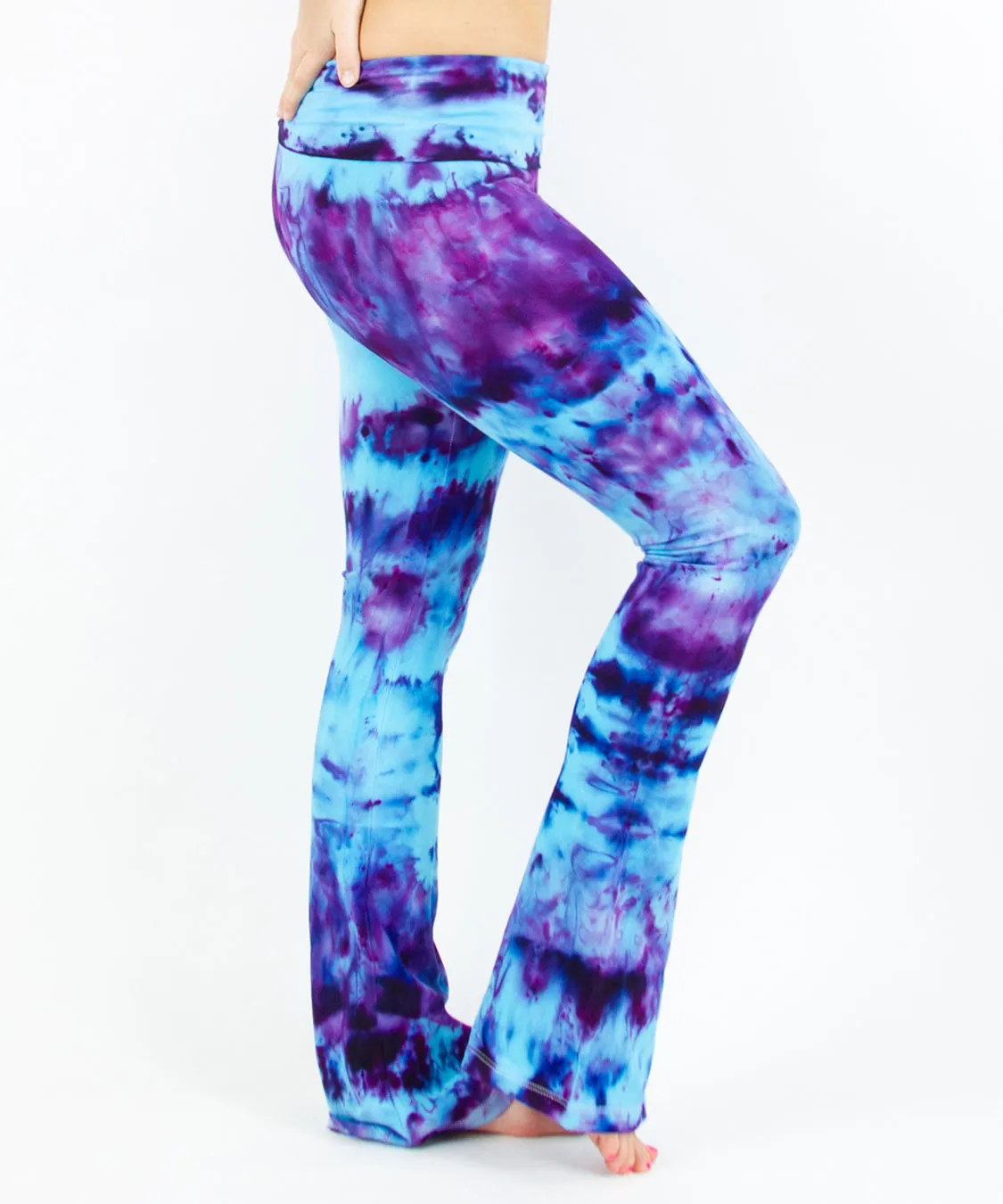 Blueberry Ice Dye Yoga Pants