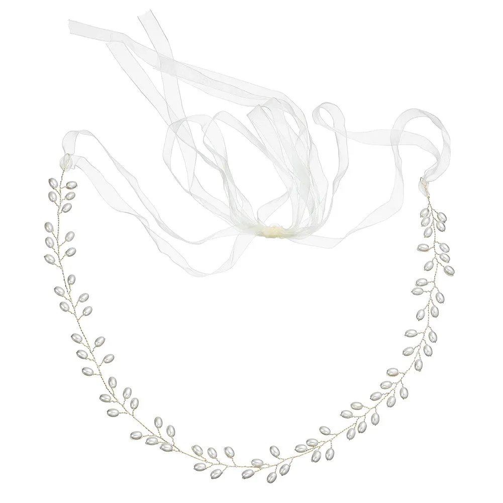 Brides Sashes Imitation Pearl Waist Chain For Bridal
