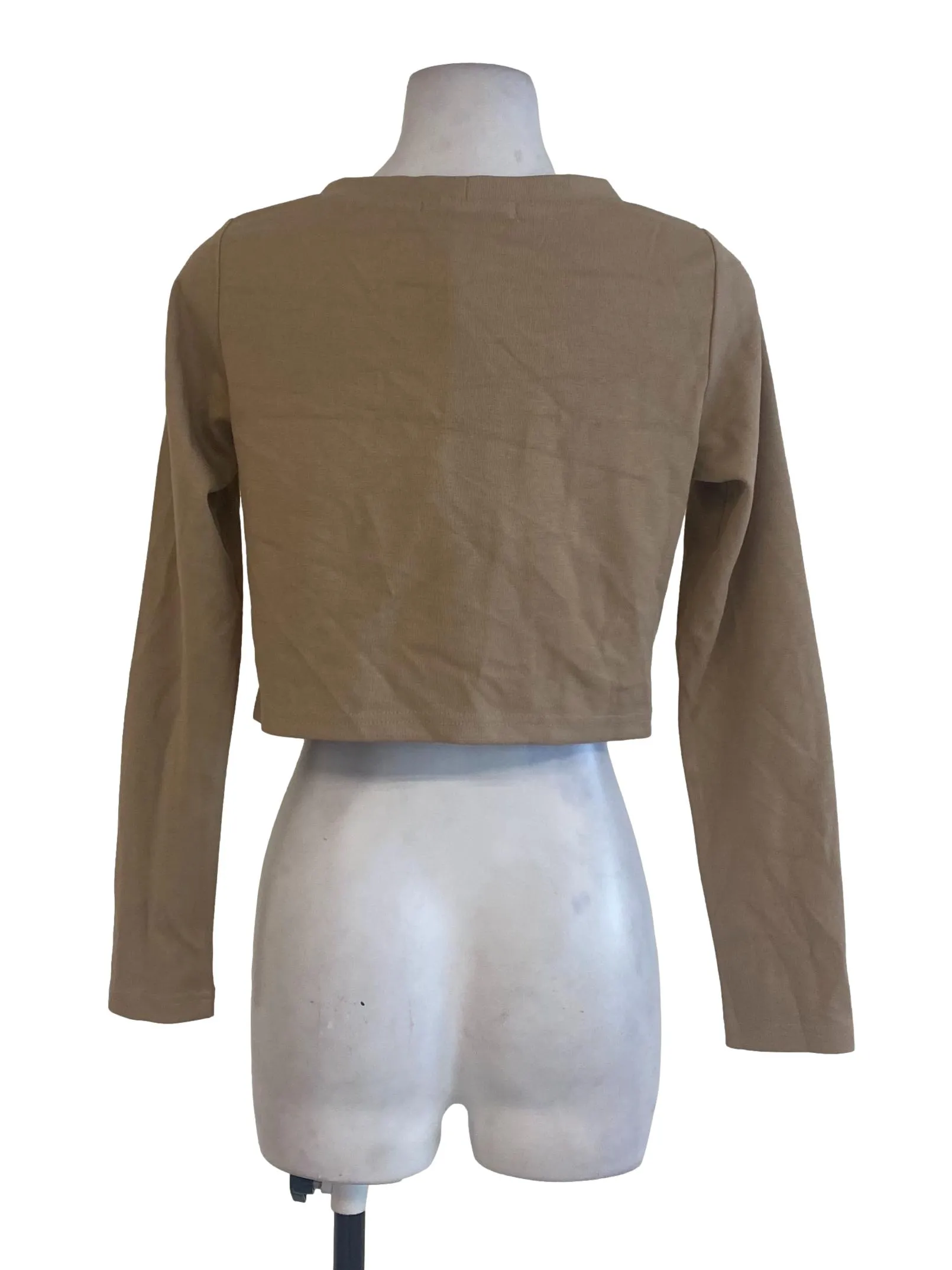 Brown V Neck Cardigan