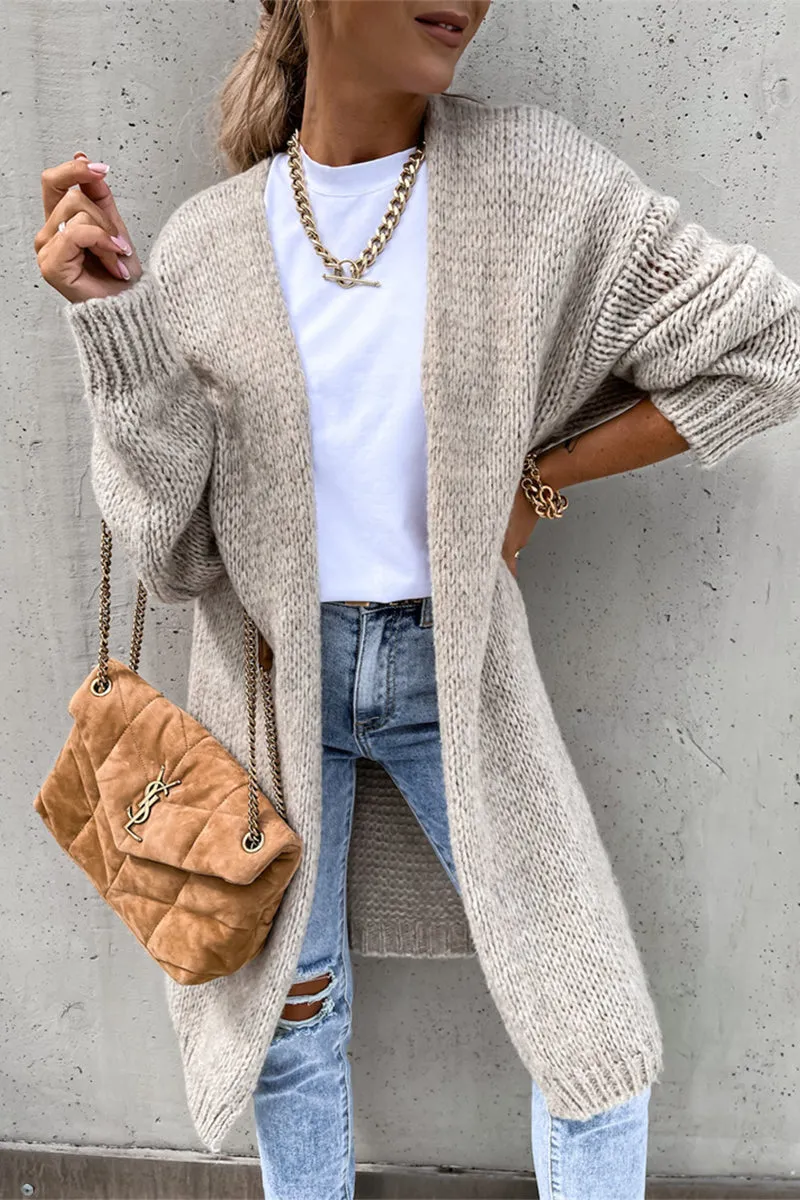 Casual Daily Weave Cardigan Collar Cardigans(3 Colors)