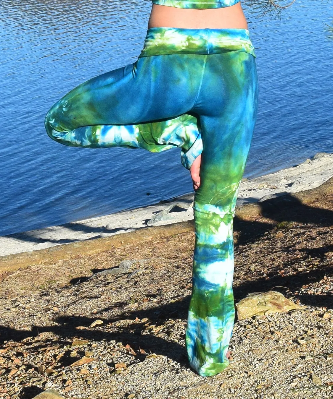 Chrysocolla Tie Dye Yoga Pants