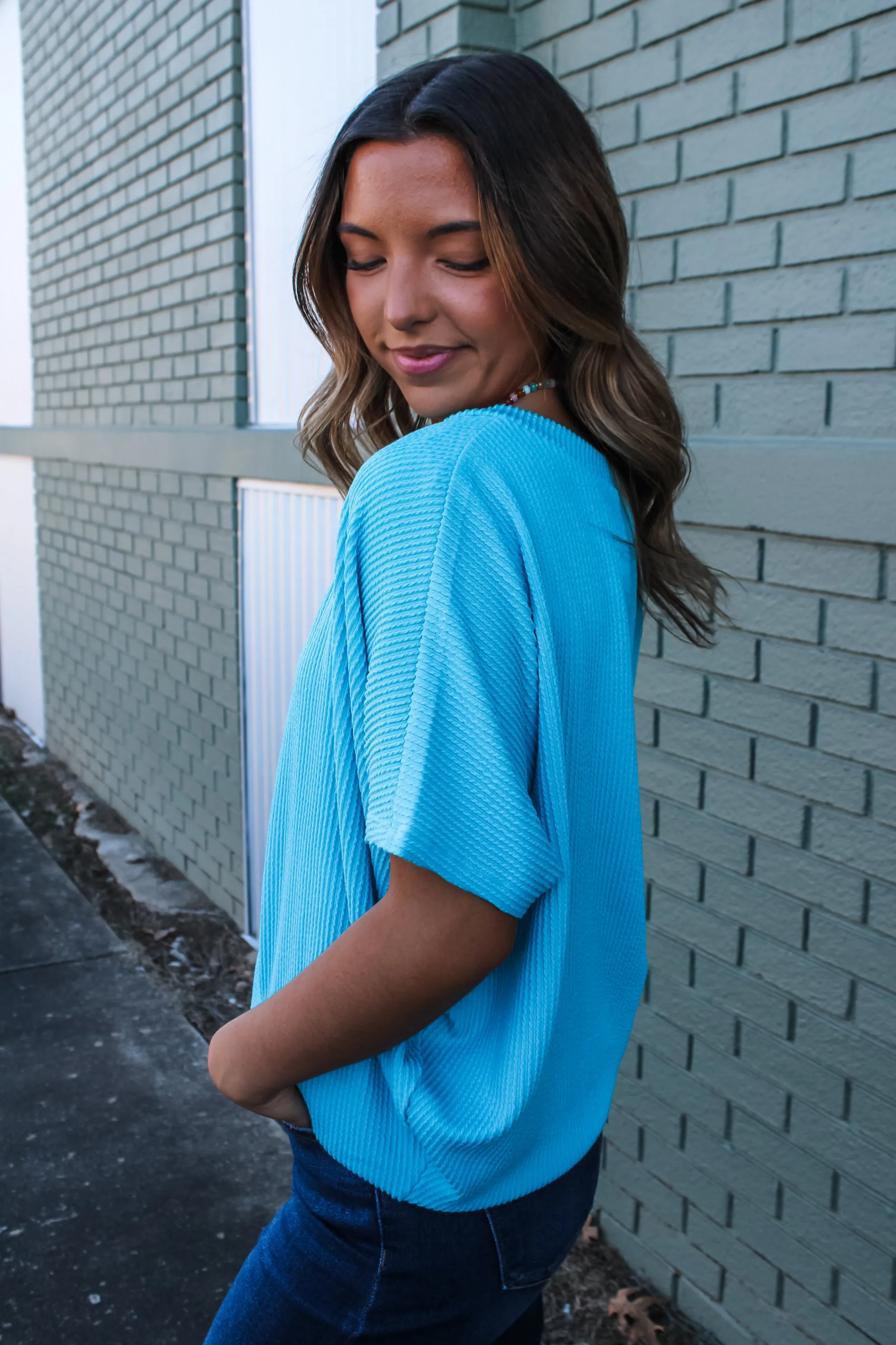 Color Crush V-Neck • Sky Blue