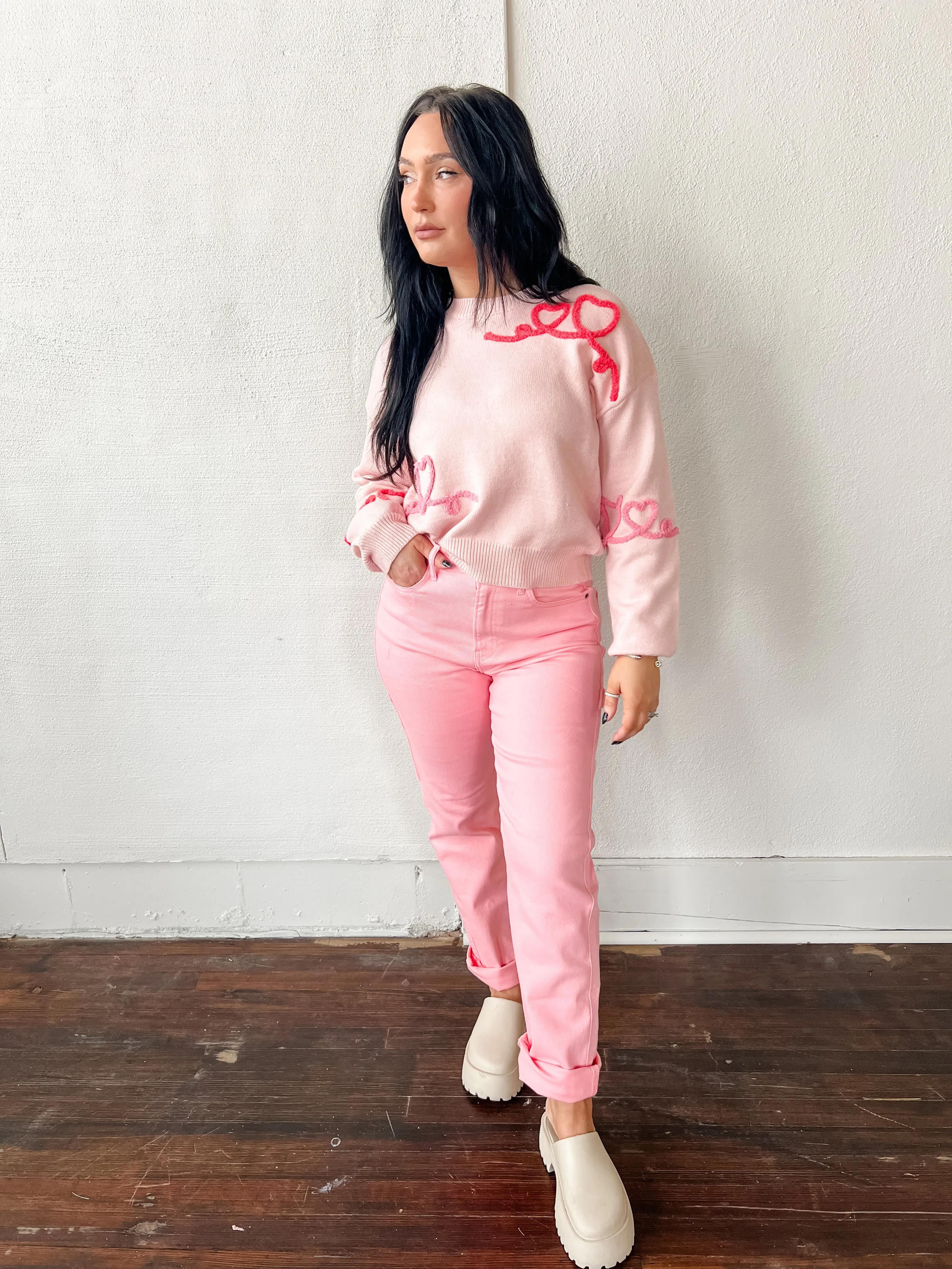 Cupids Script Sweater