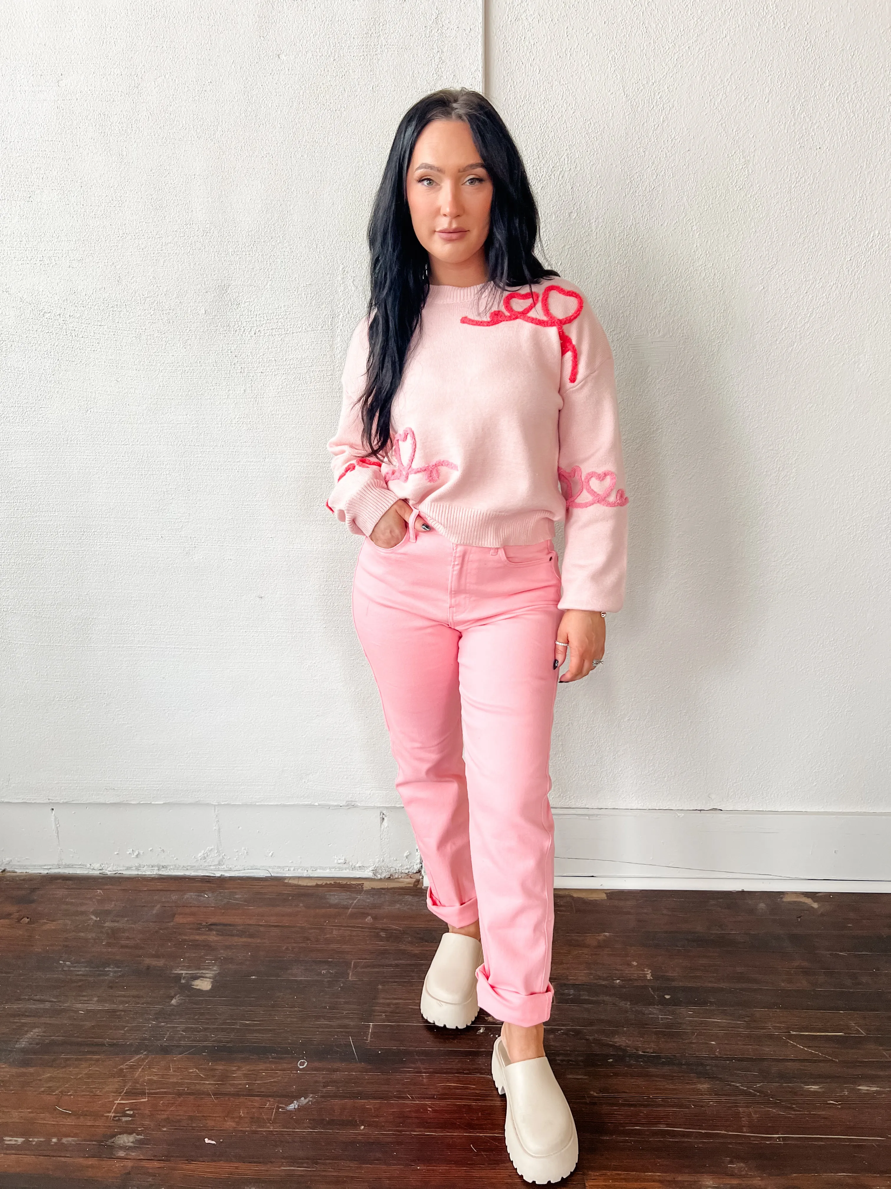 Cupids Script Sweater
