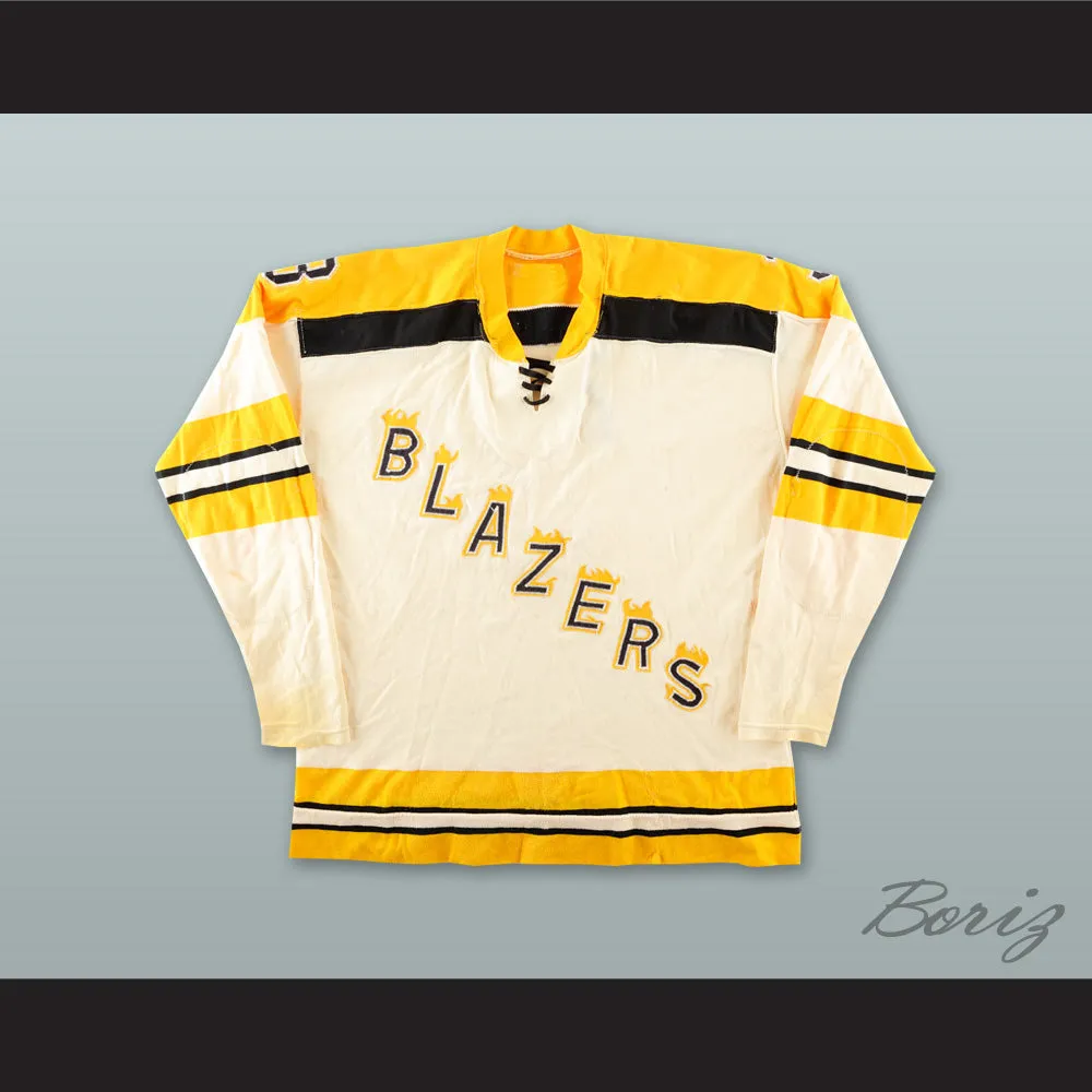 Dave Woodley 3 Oklahoma City Blazers White Tie Down Hockey Jersey