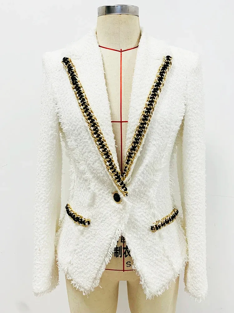 Desinger Blazer  Tweed Jacket