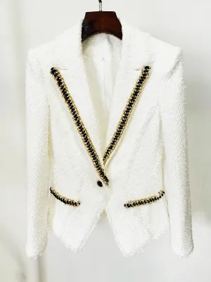 Desinger Blazer  Tweed Jacket