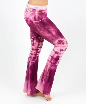 Dusty Rose Tie Dye Yoga Pants