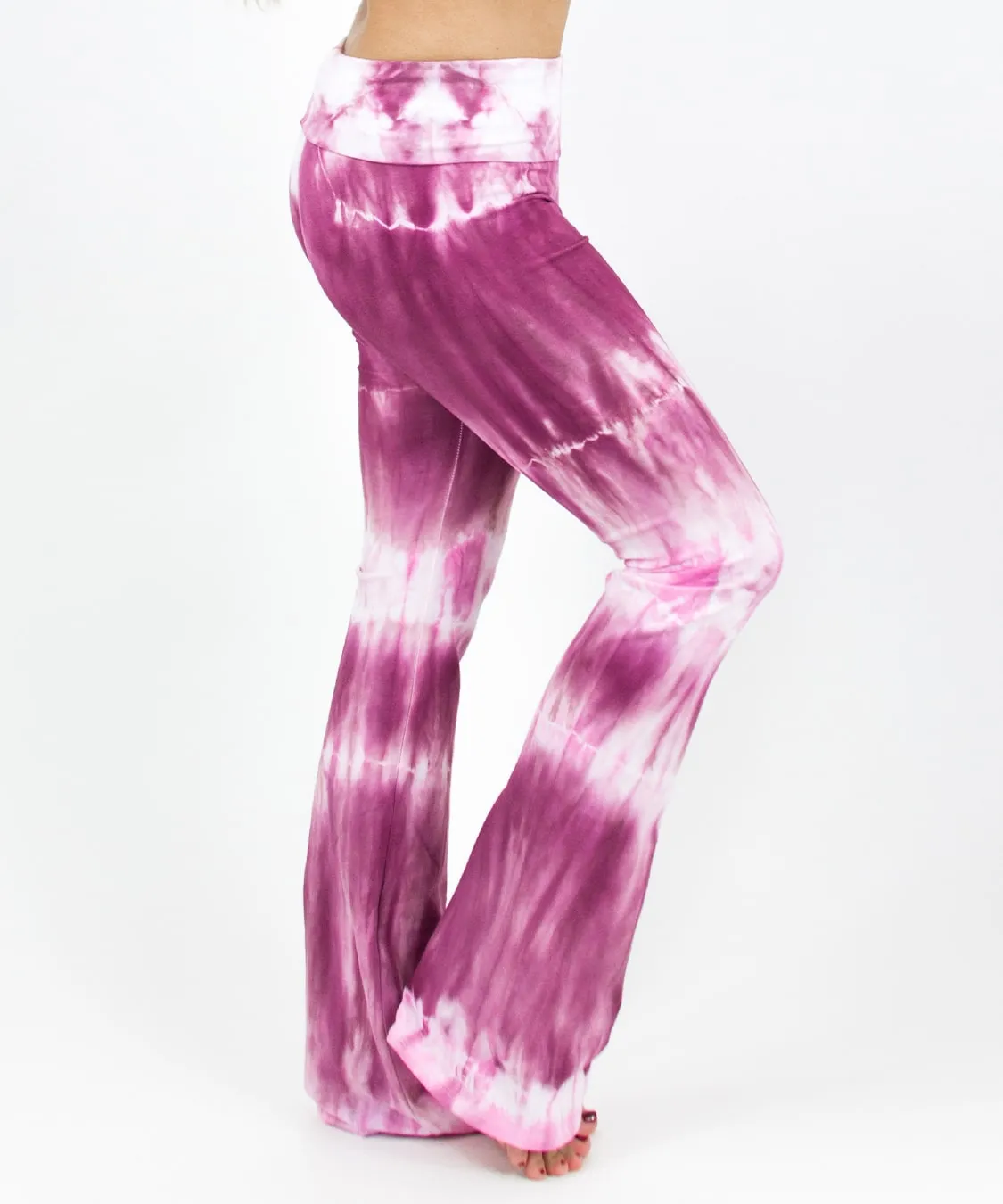 Dusty Rose Tie Dye Yoga Pants