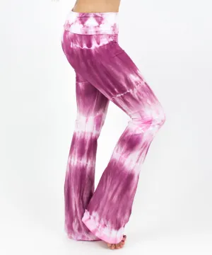 Dusty Rose Tie Dye Yoga Pants