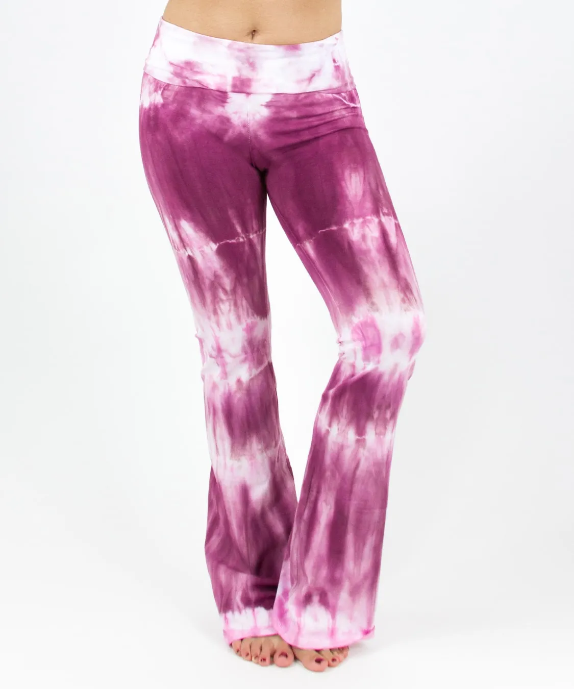 Dusty Rose Tie Dye Yoga Pants