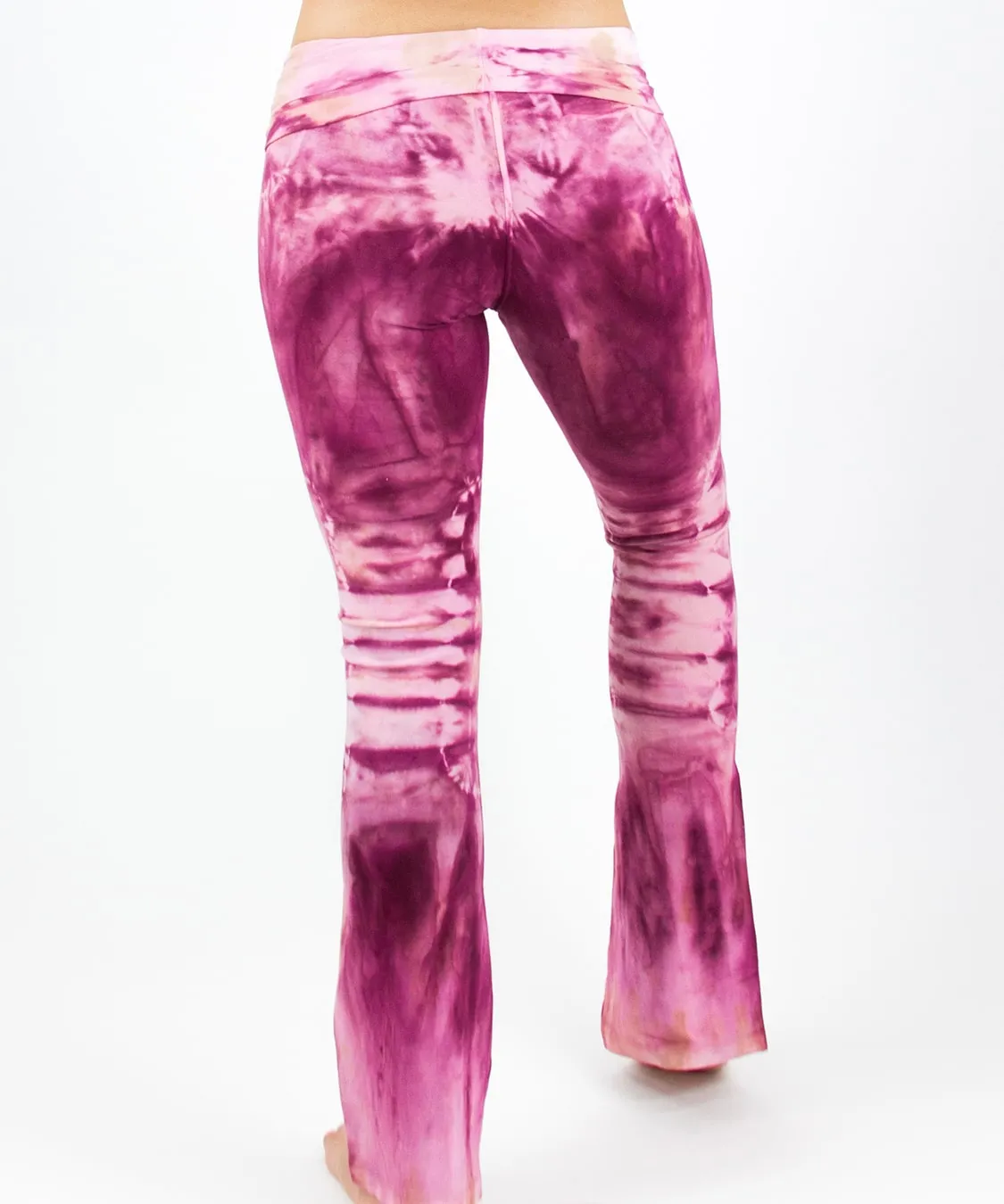 Dusty Rose Tie Dye Yoga Pants