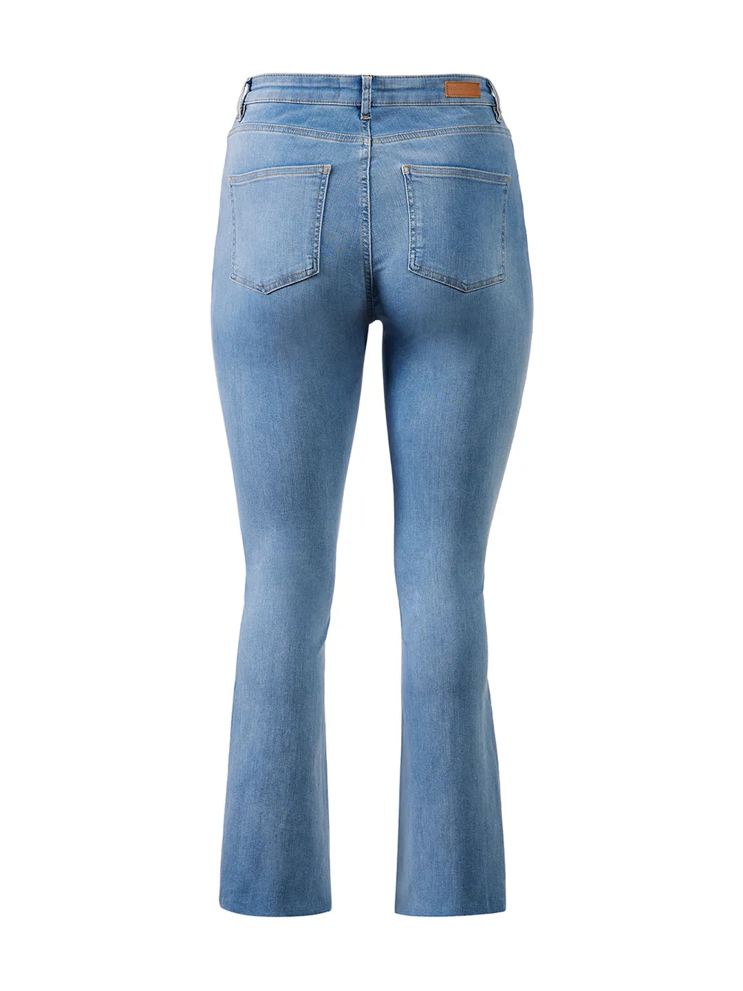 Dusty Sky Wash High Rise Bootcut Jeans