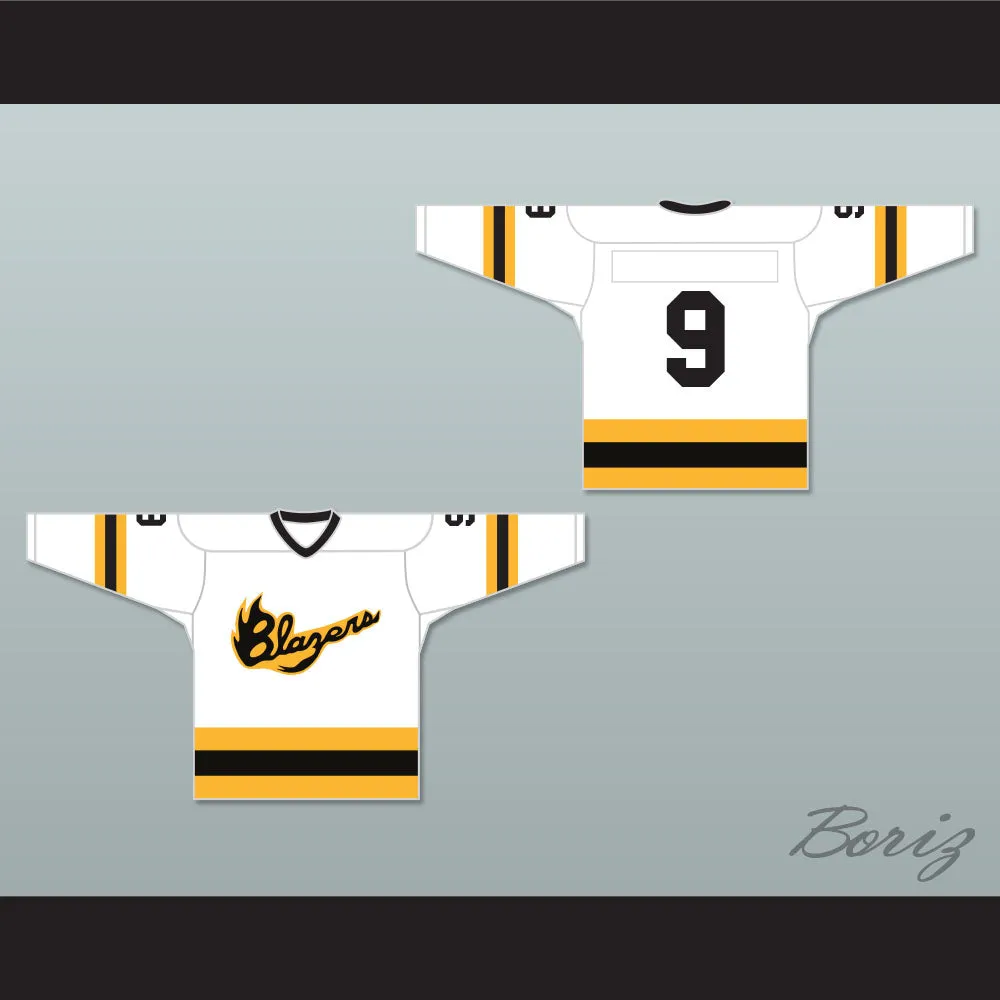 EHL Syracuse Blazers 9 White Hockey Jersey