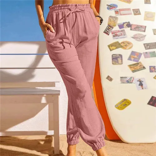 Elastic Casual Pants