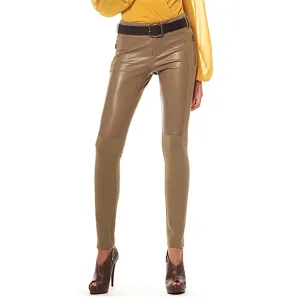 Faux Leather Front Pants/Leggings