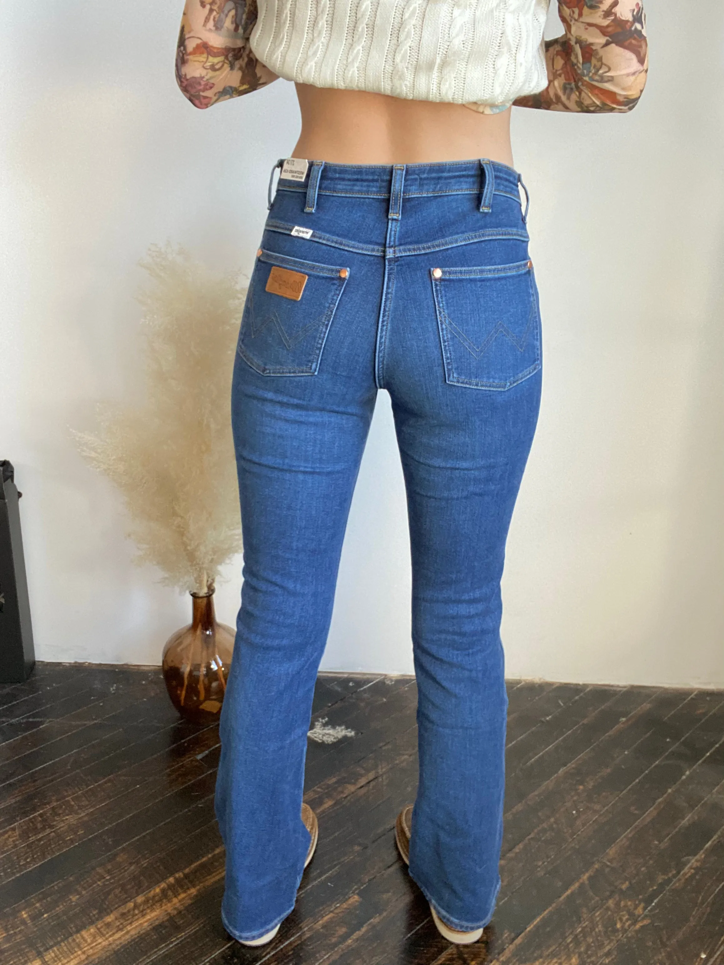 Final Sale ✨ Wrangler Dusty Cobalt Denim Bootcut