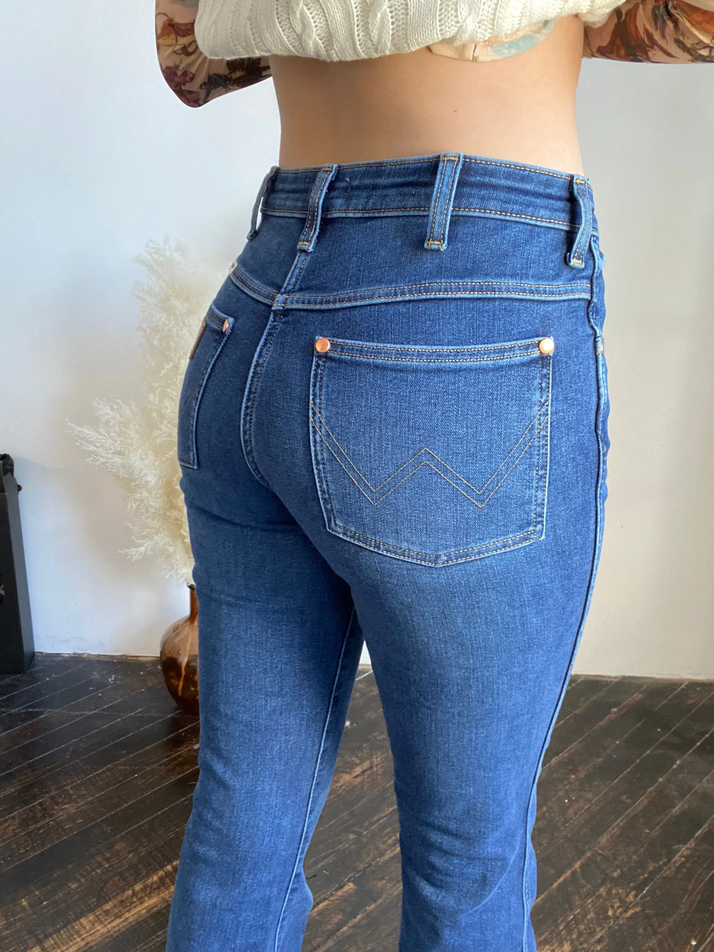 Final Sale ✨ Wrangler Dusty Cobalt Denim Bootcut