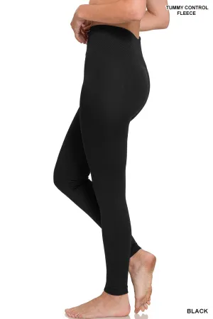 Fleece Lined Leggings in Black * on sale
