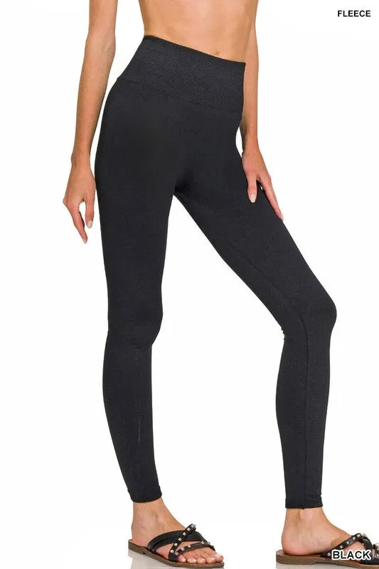 Fleece Lined Leggings in Black * on sale