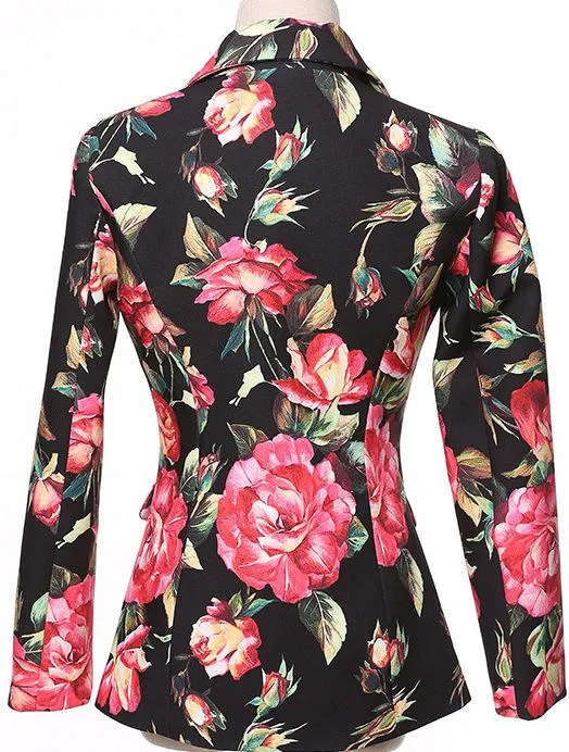 Floral Print Blazer
