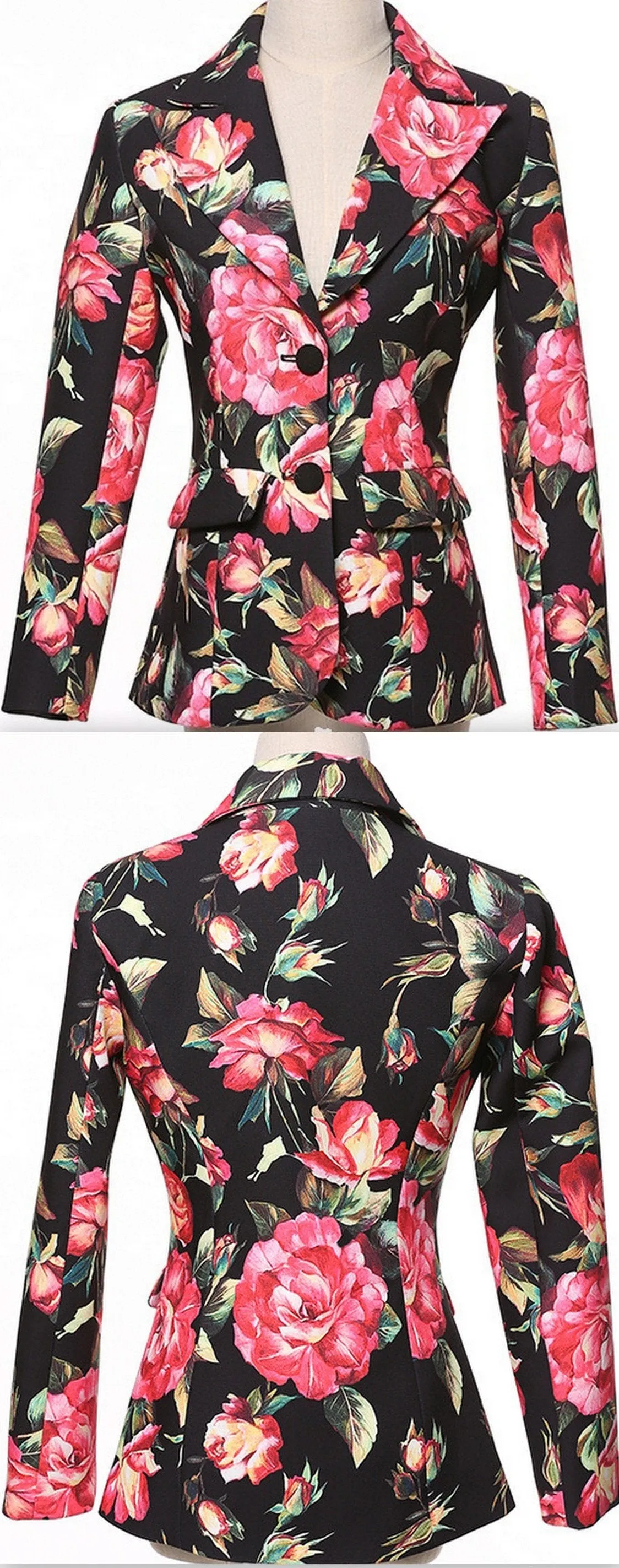 Floral Print Blazer