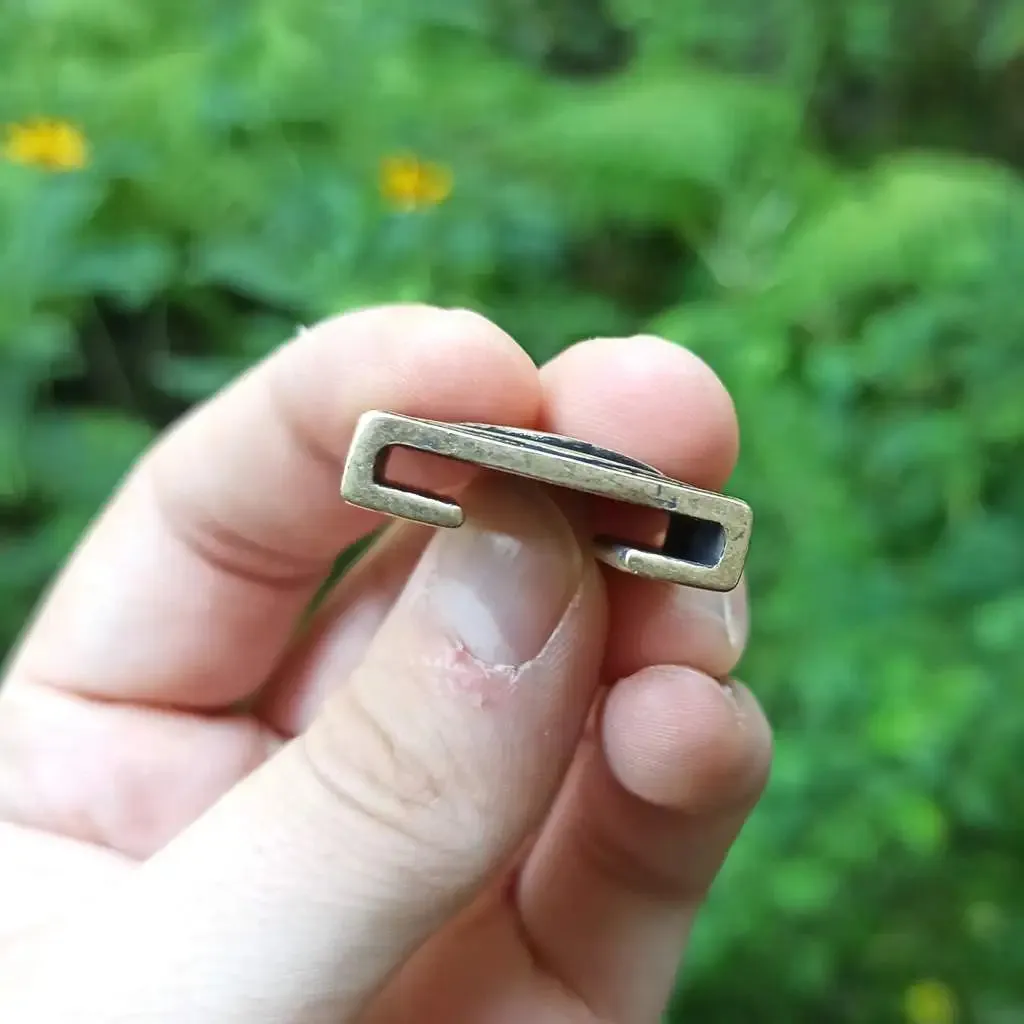 Germanic Ravens bronze Molle clip
