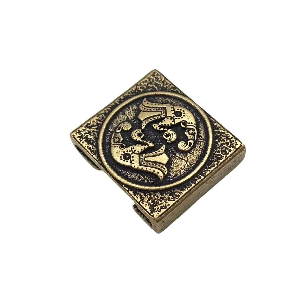 Germanic Ravens bronze Molle clip