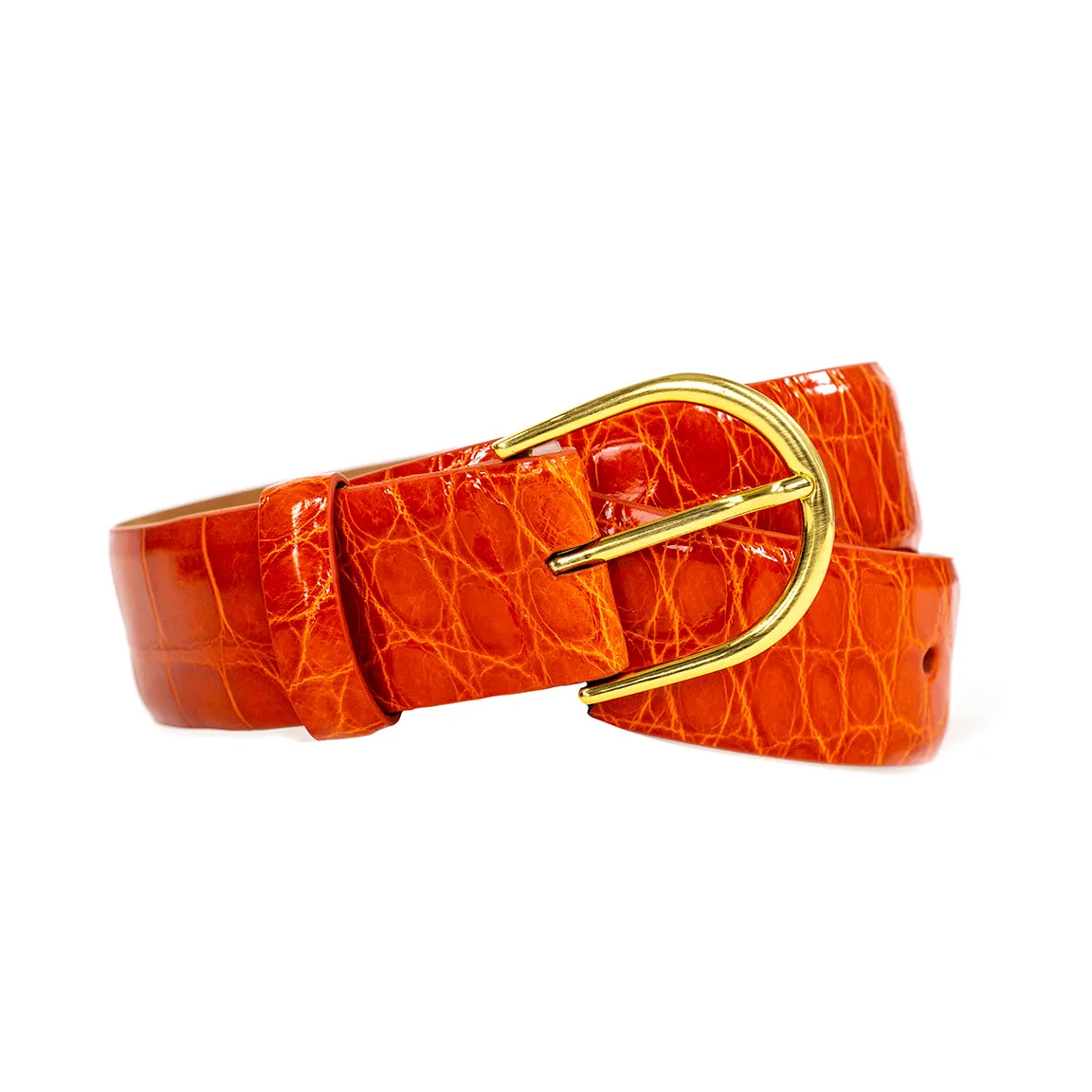 Glazed Alligator Belt