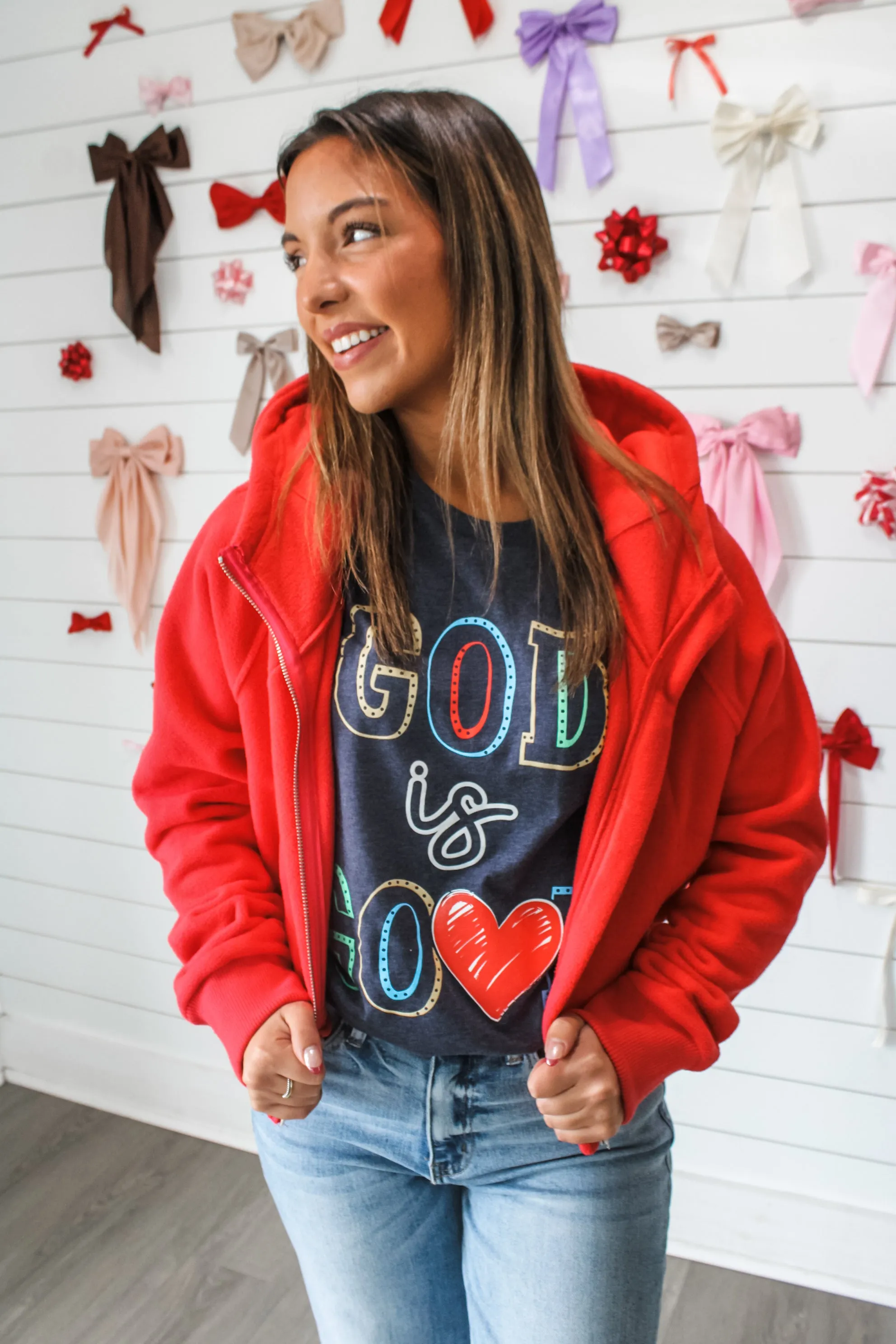 God Is Good Graphic Tee • Heather Navy